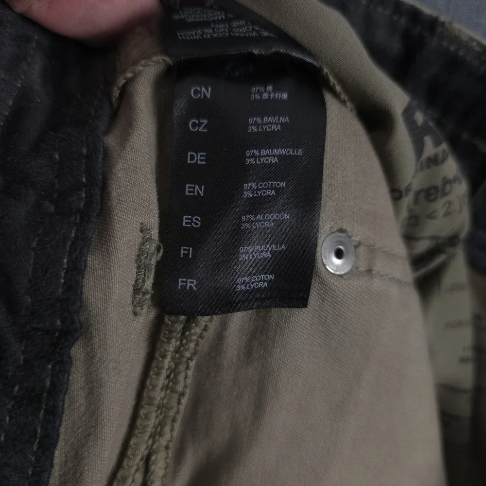 Kuhl Rebel Pants Mens 33x32‎ (Fits 32x32) Khaki Canvas Outdoor Hiking 5139